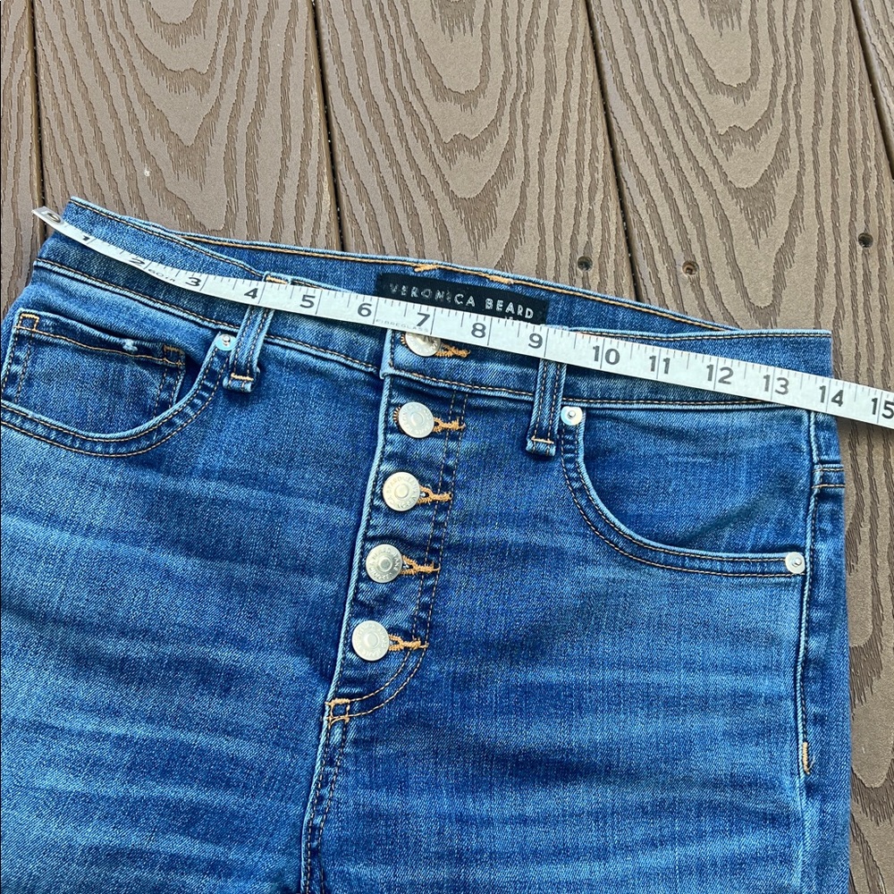 Veronica Beard, Debbie skinny high-rise Classic Blue Denim Jeans Sz 27/4 - Picture 6 of 11